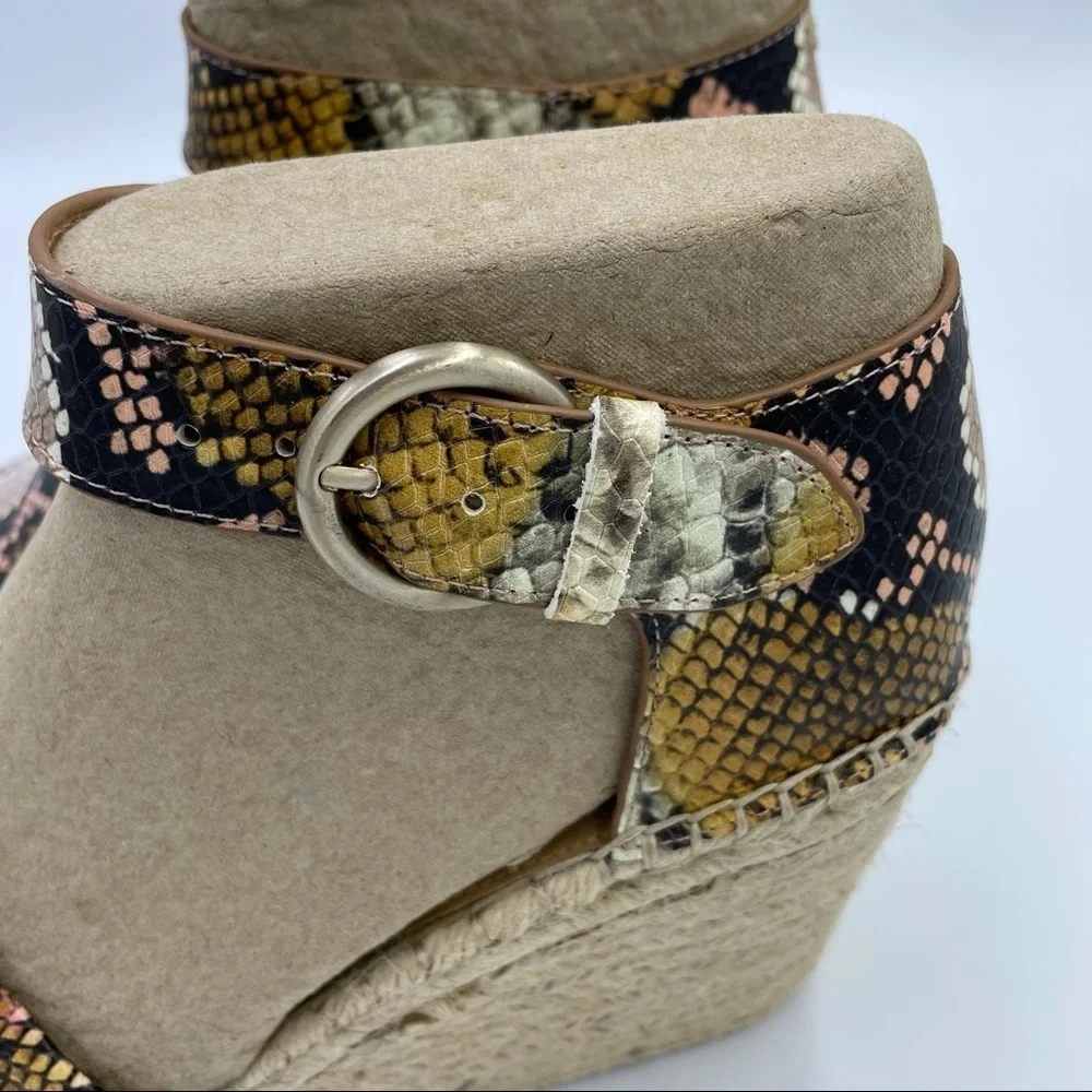 Marc Fisher Alida Espadrille Platform Sandal Sz 10